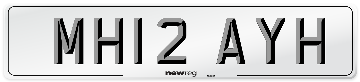MH12 AYH Number Plate from New Reg